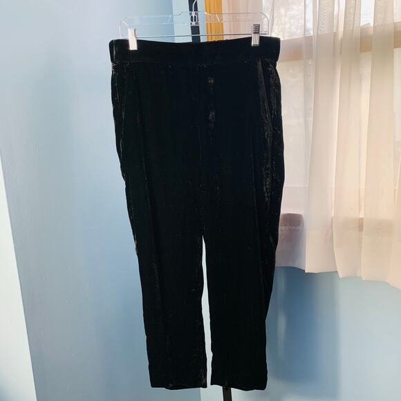 NWT J. Crew Easy Pull On Velvet Pants Size 8 - Picture 2 of 6